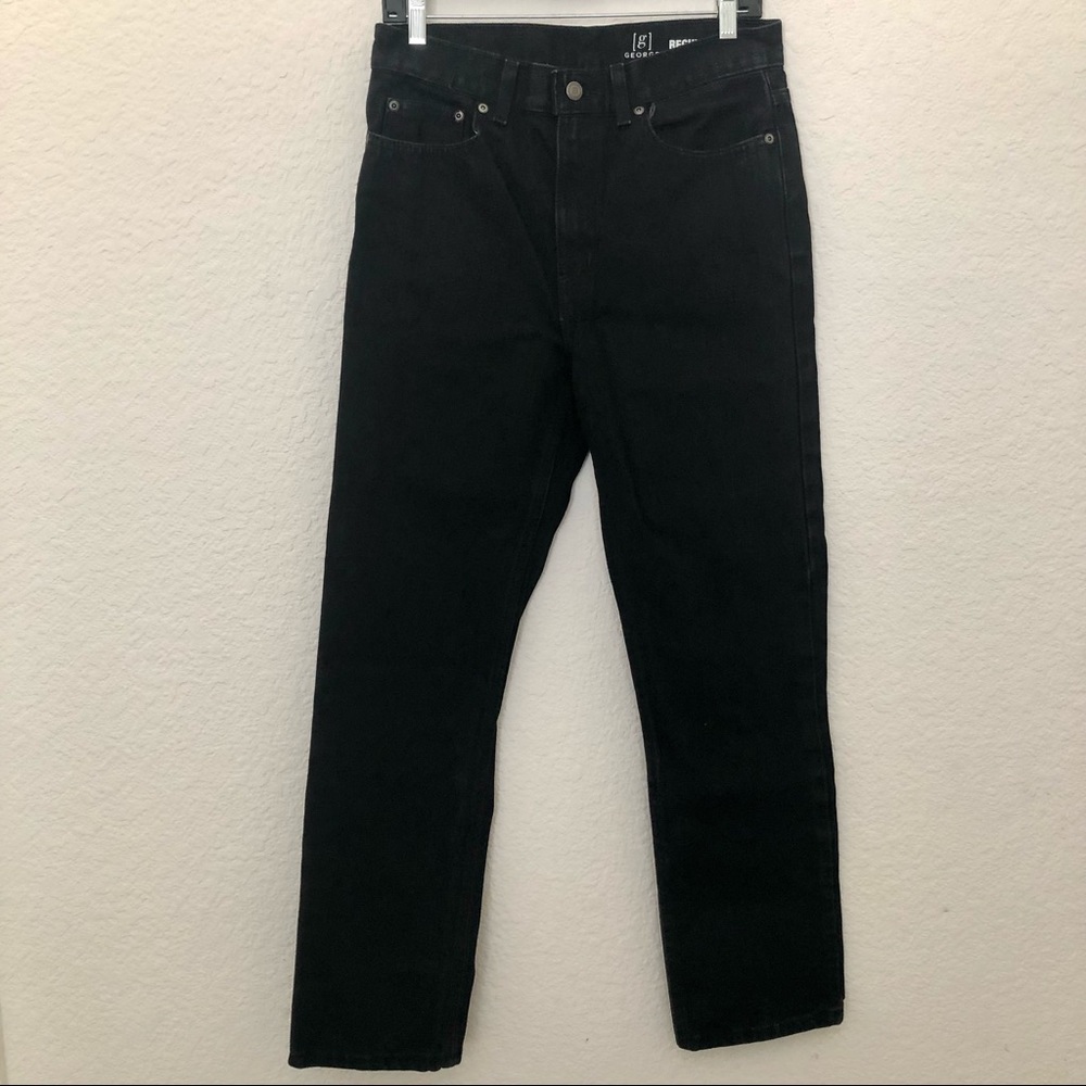 George Men’s Regular Fit Five Pocket Straight Leg Denim Jeans